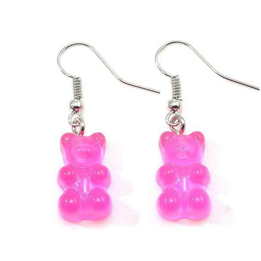 Pink Gummy Bear Earrings